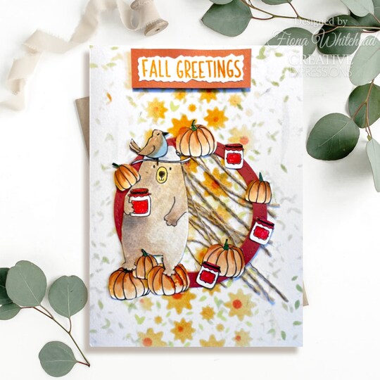 Creative Expressions; Creative Expressions Jane's Doodles Apple Pumpkin Spice 6 in x 8 in Clear Stamp Set; Category:Miscellaneous Stamps; Image:1